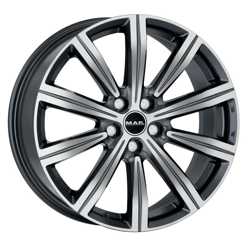 Литые диски MAK Birmingham 9.0x22 5/112 ET48 d-66.6 Gun Met-Mirror Face (F9022IRQM48WS4X)