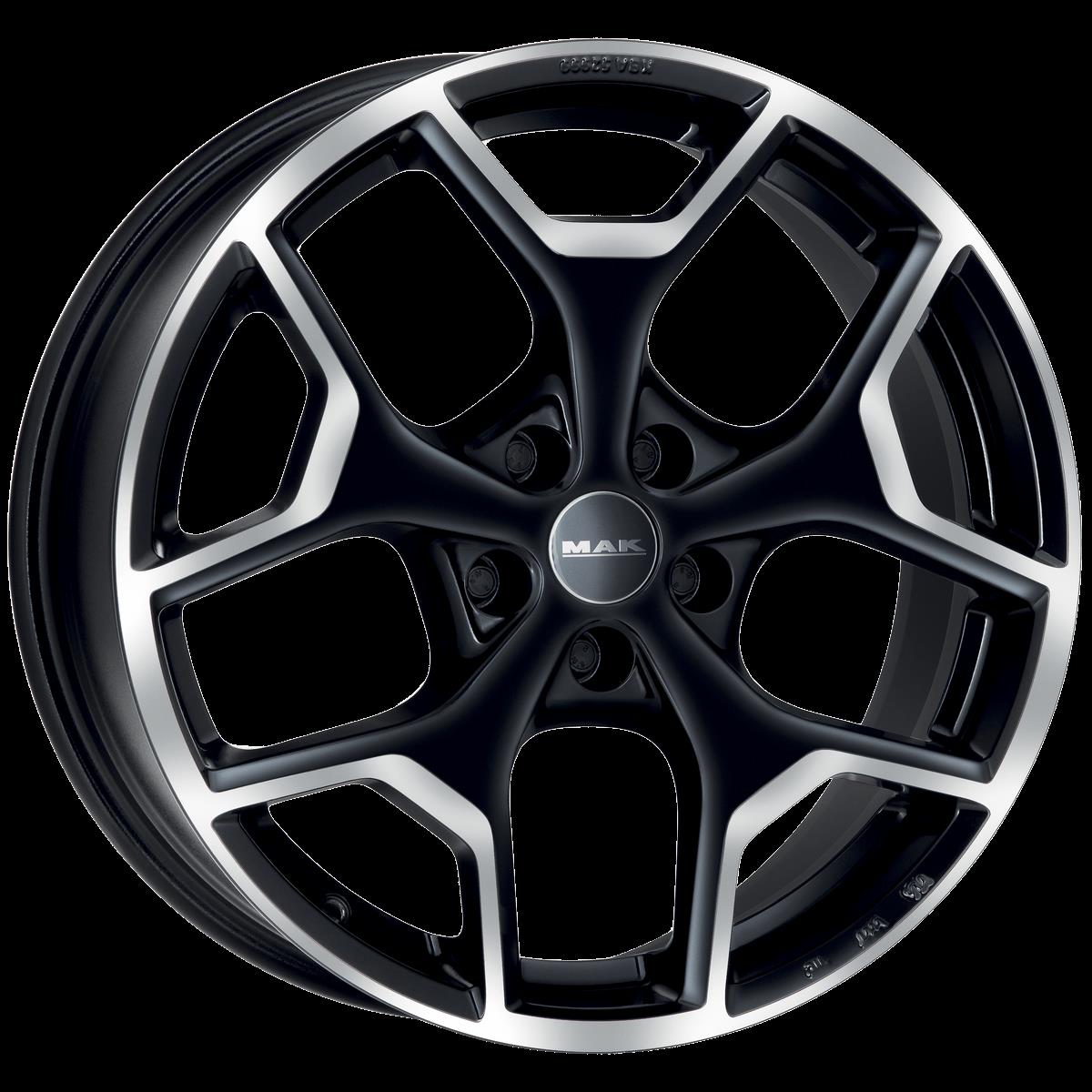 Литые диски MAK Liberty 7.5x18 5/108 ET39 d-72 Black Mirror (F7580LBBM39G)