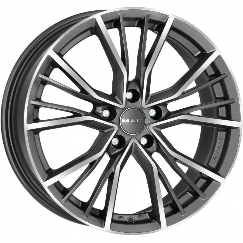 Литые диски MAK Union 10.0x22 5/112 ET26 d-66.45 Gun Met-Mirror Face (F1022UNQM26WS1X)