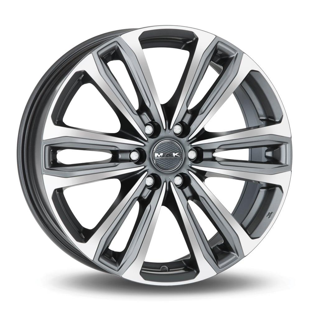 Литые диски MAK Safari 6 8.0x18 6/114.3 ET50 d-66.1 Gun Met-Mirror Face (F8080AF6QM50ZN5)