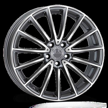 Литые диски MAK Komet 8.0x18 5/112 ET33 d-66.6 Gun Met-Mirror Face (F8080KMQM33WSX)